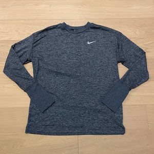 Nike Dri Fit Running Crew in Navy